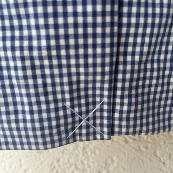 Vintage J.Crew Blue Gingham 100% Cotton Blazer - new! - Picture 7 of 13